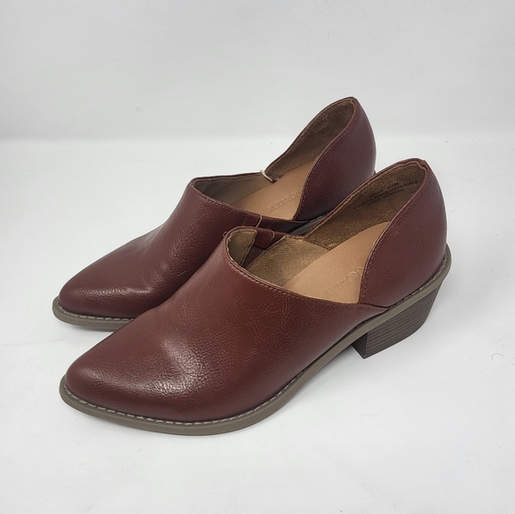 Cynthia Rowley Shoes - Cynthia Rowley Women 9.5 Eddie Bootie Slip On Cognac Brown Shoes New Heeled